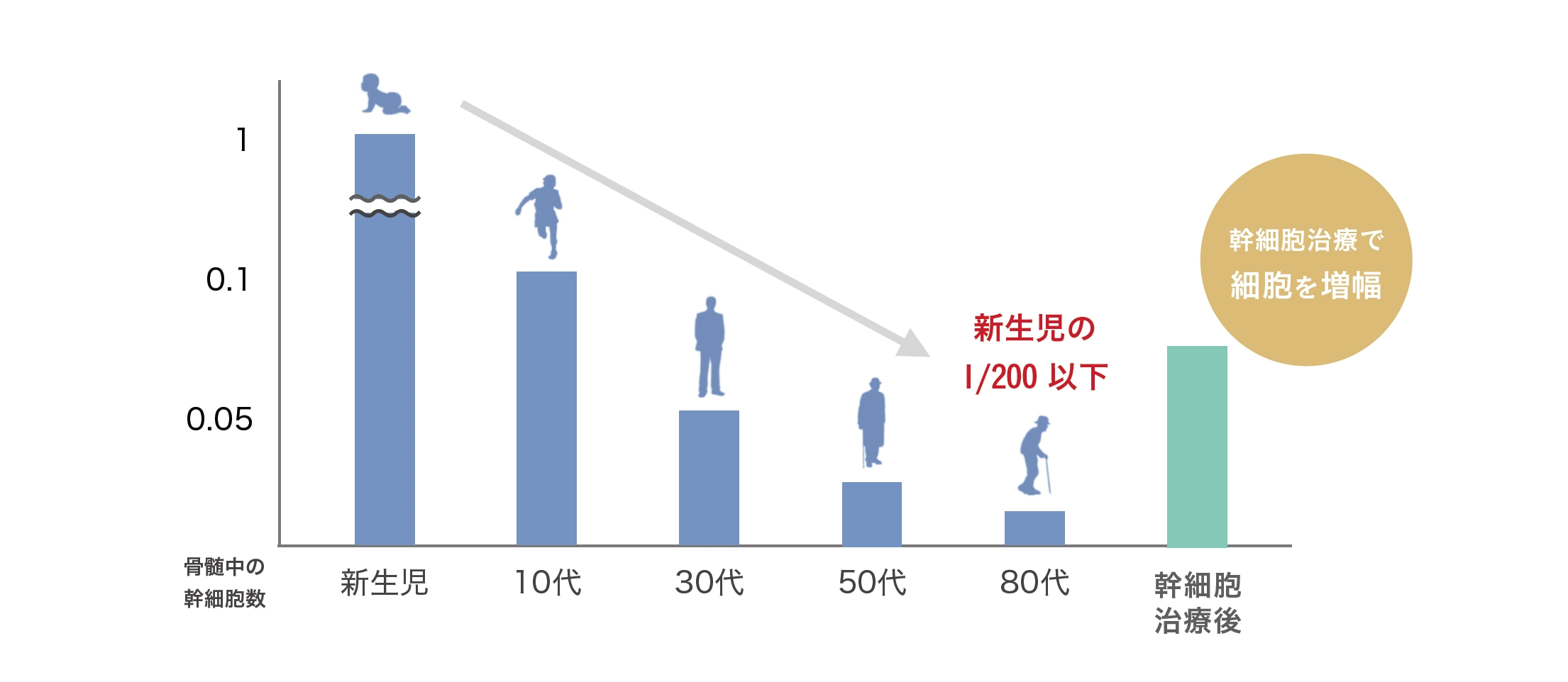 幹細胞治療で細胞を増幅